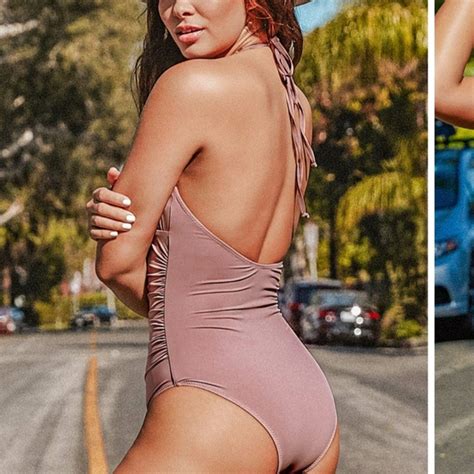 Cupshe Swim Brand New Cupshe One Piece Nude Pink Swimsuit Poshmark