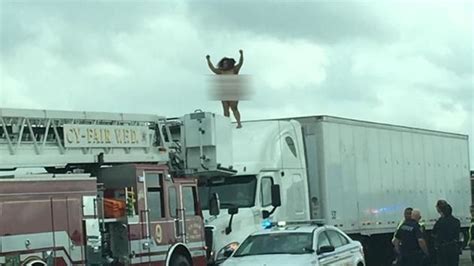 Naked Woman Climbs On Top Of Big Rig After Crash On Highway Page TruckingTruth Forum