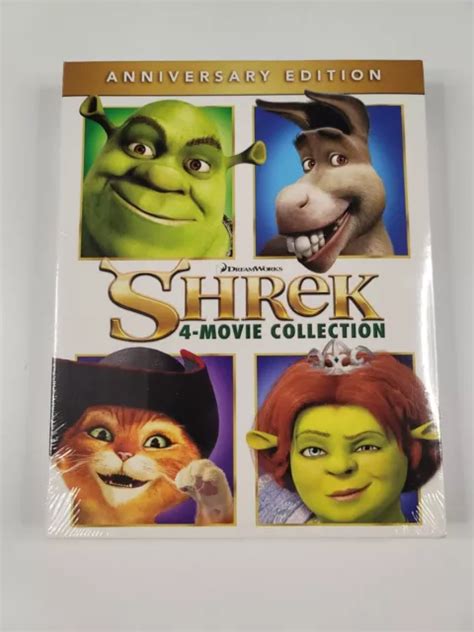 Shrek 4 Movie Collection Anniversary Edition Box Set Eur 2772