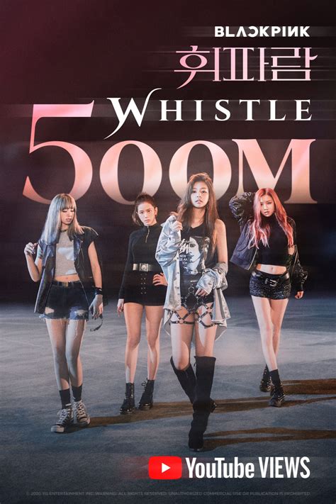 時隔不到一年 Blackpink 出道曲〈whistle〉mv 觀看次數再添一億！ Ksd 韓星網 Kpop