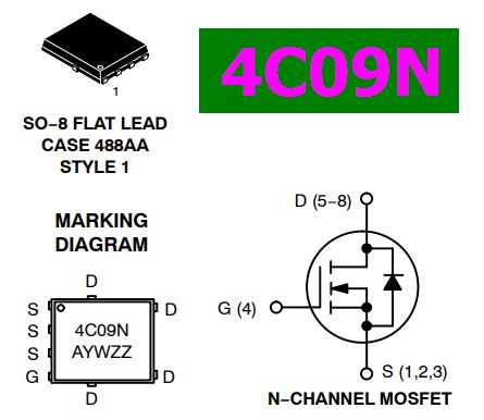 4C09B Datasheet - Power MOSFET for Asus Z207F