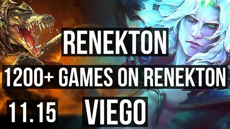 Renekton Vs Viego Top 3 0 6 1200 Games 1 0m Mastery Kr