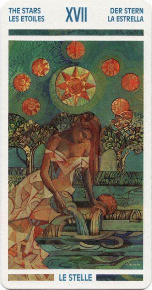 Arcano 17 Energía FODEH La Estrella Arte de carta tarot Arte de