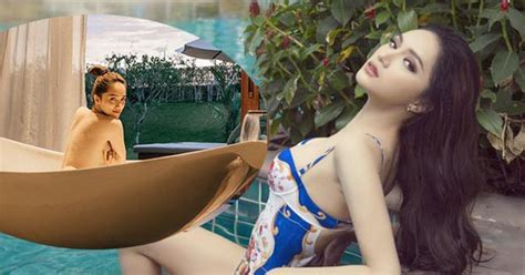 Bạn thân tung ảnh bán nude nóng bỏng của Hoa hậu Hương Giang