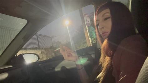 Italian Long Hair MILF Artemisia Love Cigarette Smoking Fetish Outdoor OF LINK IN BIO