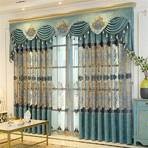 Estilo Europeu Cortinas Para Sala De Jantar Quarto Personalizado Luxo