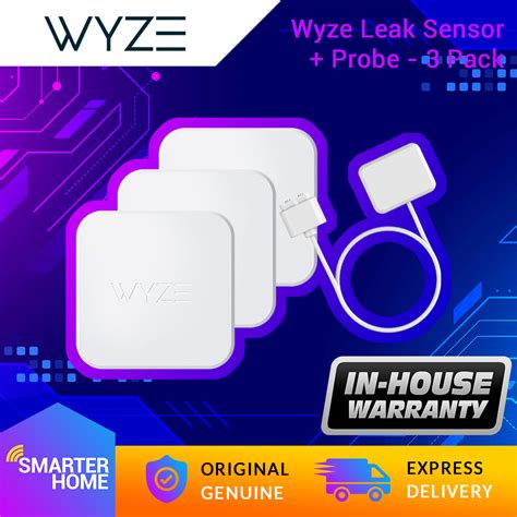 Wyze Sense V Leak Sensor Probe Pack Smart Home Security Alarm