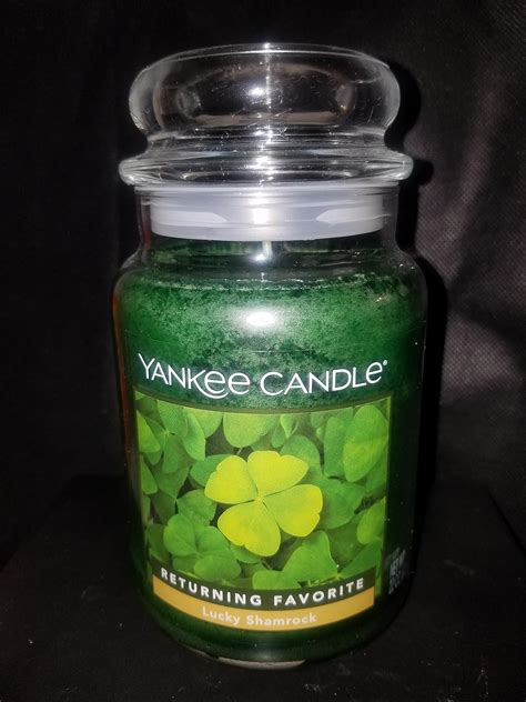 Yankee Candle Lucky Shamrock Large Jar Candle Home And Kitchen