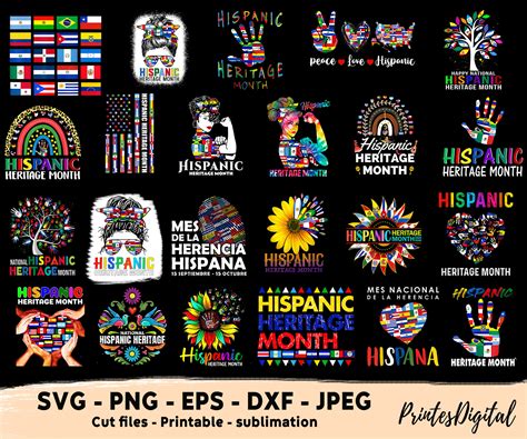 23 National Hispanic Heritage Month Png Hispanic Heritage Etsy