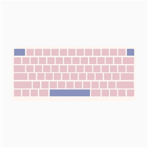 Premium Vector Cute Keyboard Illustration