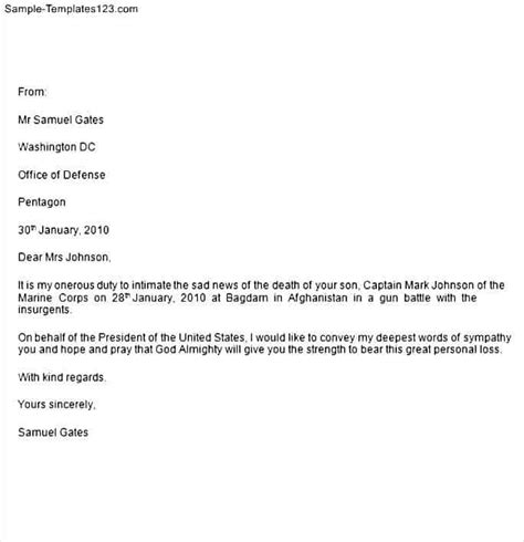 8+ Sample Condolence Letters - Writing Letters Formats & Examples