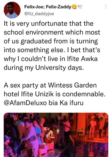Students Organize Sex Party In Anambra Hotel Spark Outrage Education Nigeria