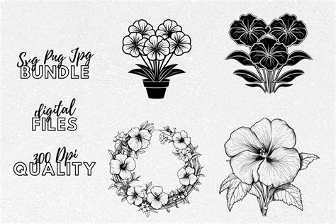 Petunia SVG Petunia Flower Clipart Graphic By Younique Aartwork