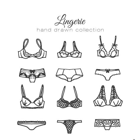 Hand Drawn Lingerie Set Vector Art At Vecteezy