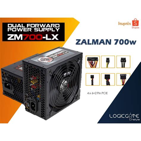ZALMAN ZM700-LX 700w True Rated Power Supply PSU Heavy Duty | Shopee ...