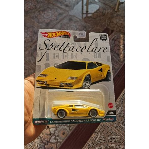 Jual Hot Wheels Lamborghini Countach LP 5000 QV Kuning HW Spettacolare Shopee Indonesia