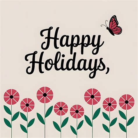 Happy Holidays Premium Ai Generated Image