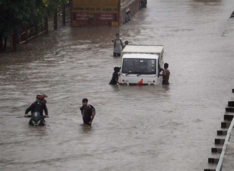 Traffic Jams Waterlogging Reported As Heavy Rains Lash Mumbai Check