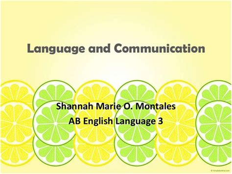 Language & Communication