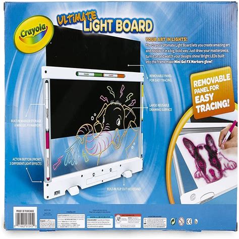 crayola light board how to clean