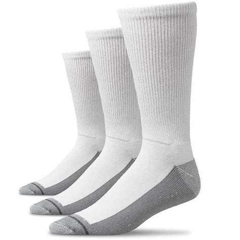 Oddball Beloose Crew Socks Xxl Size 15 18 3 Pack White