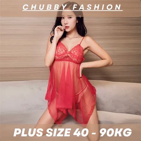 Women Sexy Lingerie With G String Nightdress Plus Size See Through Erotic Nightwear Shopee
