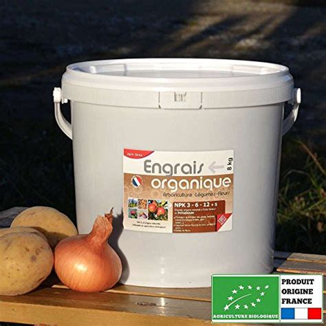 Agro Sens Engrais biologique arbres fruitiers légumes racines 8 kg