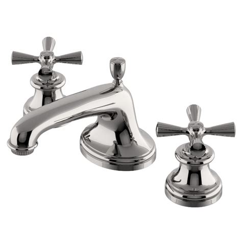 Foro Low Profile Three Hole Deck Mounted Lavatory Faucet With Metal