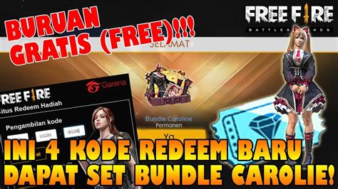 CEPAT KODE REDEEM TERBARU Dapat SET BUNDLE CAROLINE Free Fire