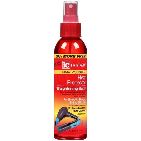 Fantasia Ic Heat Protector Straightening Spray Hair Polisher 6 Fl Oz