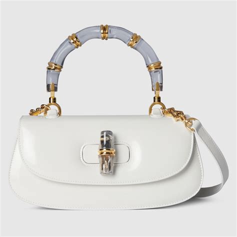 gucci bamboo diva small top handle bag  white leather gucci nz