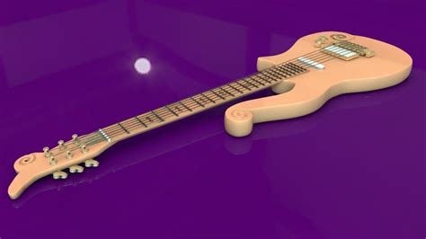 Prince Cloud Guitar 3D model | CGTrader