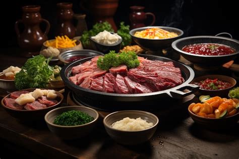 Premium AI Image Shabu Shabu And Sukiyaki In Hot Pot At Restaurant