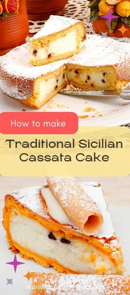 Traditional Sicilian Cassata Cake Recipe - Cooking Frog