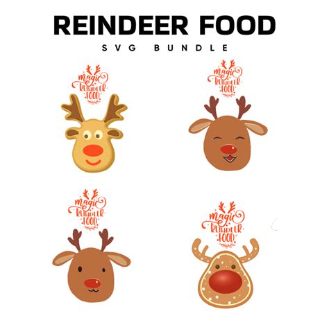 Reindeer Face Svg Free Masterbundles