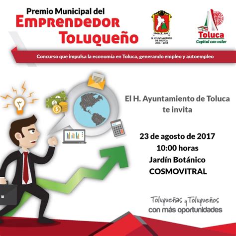 Invita Toluca A Participar En El Premio Municipal Del Emprendedor