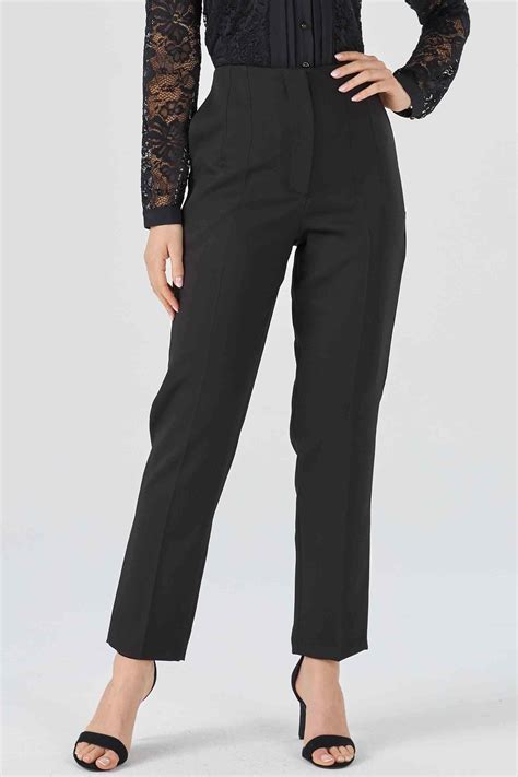 Calça Social Feminina Alfaiataria Preta - Calça Social Feminina Confortável Alfaiataria Social Preta
