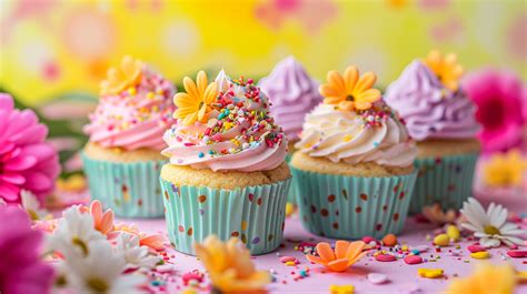 easter decorated cupcakes  stock photo public domain pictures