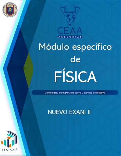 Fisica Nuevo Exani II Apoyo Módulo específico de FÍSICA NUEVO