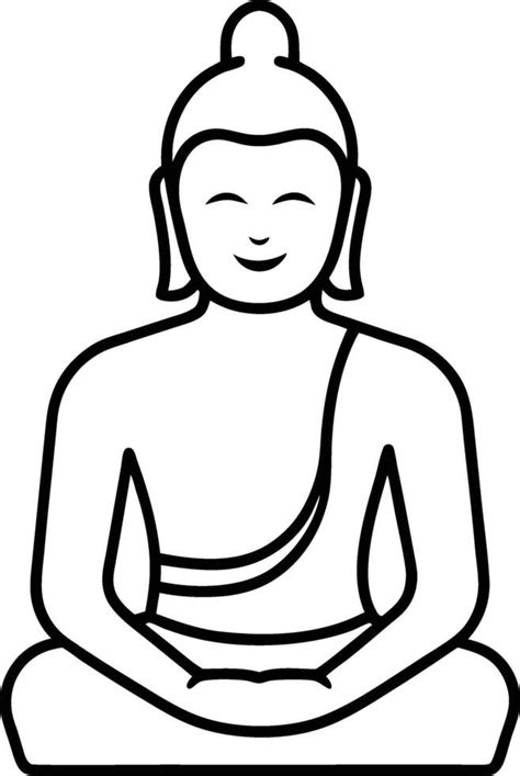 buddhist buddha logo  vector art  vecteezy