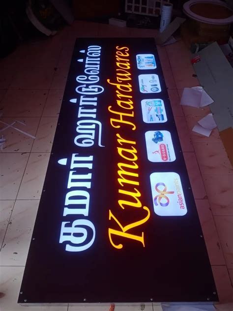 Multicolor Alphabet Mm Aluminum Led Sign Board Operating Temperature