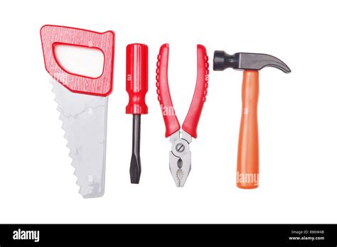 work tools isolated  white stock photo alamy