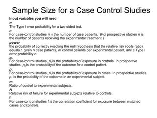 Sample size calculation final | PPT
