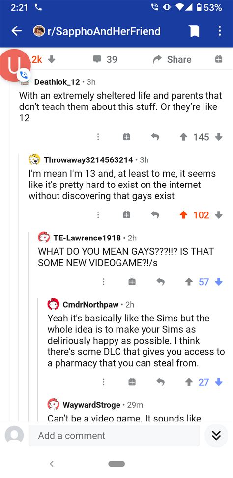 Found On A Literal Gay Subreddit In A Thread Making Fun Of Someone Who Didn T Think That Gays