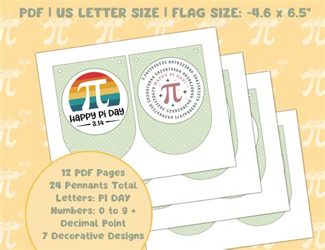 Printable Pi Day Party Bundle, Pi Day Party Favors, Pi Day Games, Math Pi Day Banner, Pi Day ...