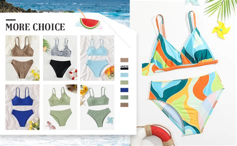 Amazon SHENHE Girl S 2 Piece High Waisted Spaghetti Strap Swimsuit Bathing Suit Bikini Sets