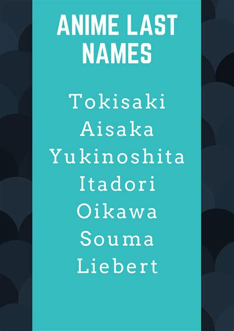 98 Cool Anime Last Names With Meanings