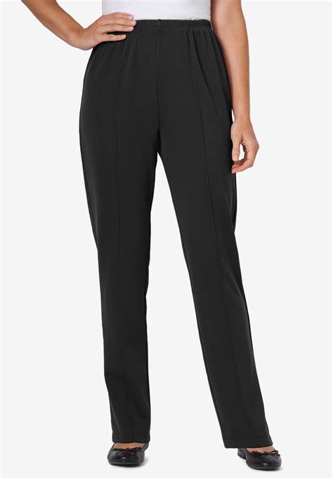 Elastic Waist Soft Knit Pant Woman Within