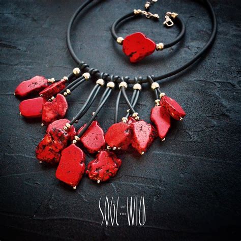 Колье и браслет 💃 Гоулит, каучук, жесткая стальная основа, бижутерная ...