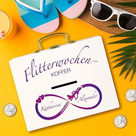 Flitterwochen Geldkoffer Zur Hochzeit Geldgeschenk Hochzeit